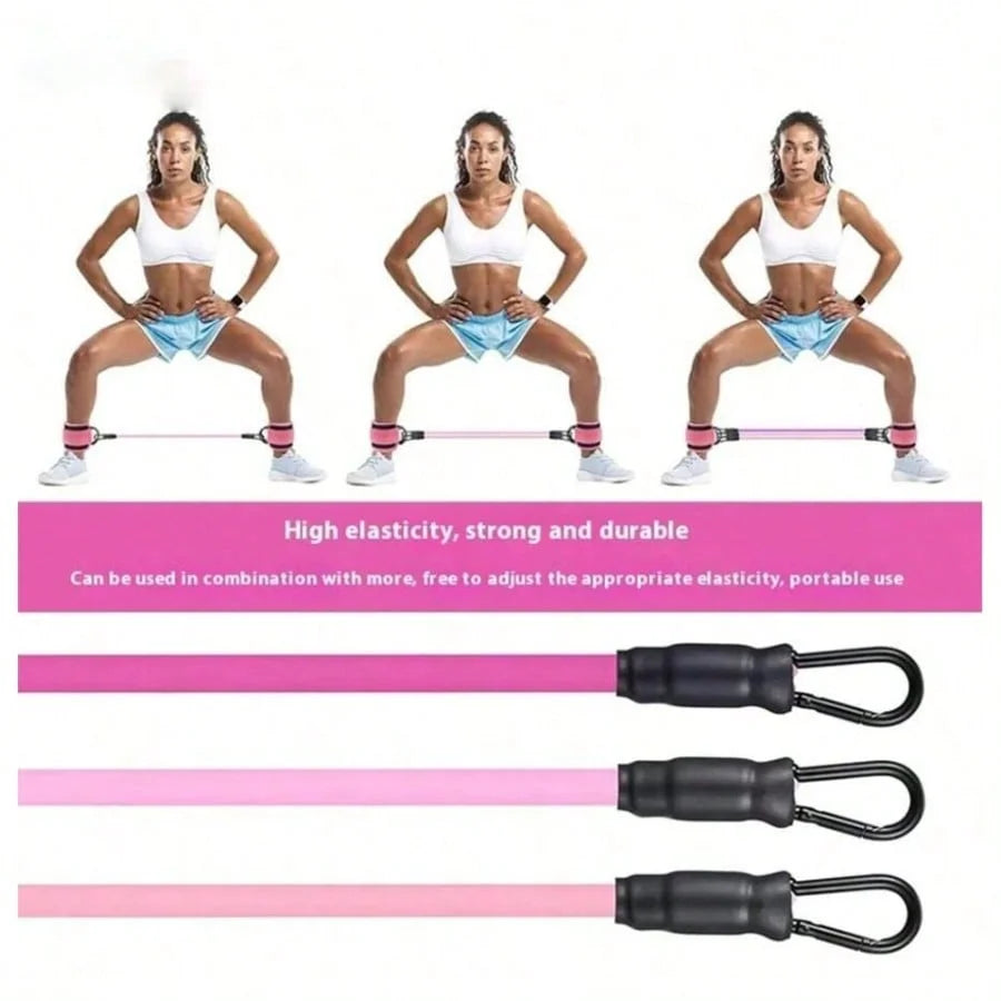 3pcs Ankle Resistance Bands Portable for Building Leg Muscles and Lines Home Gym Available Recommended Exercise Yoga Equipment