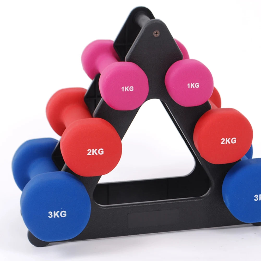 Weight Storage Organizer 3 Tier Dumbbell Holder Compact Dumbbell Rack Stand Only Small for Home Gym Organization