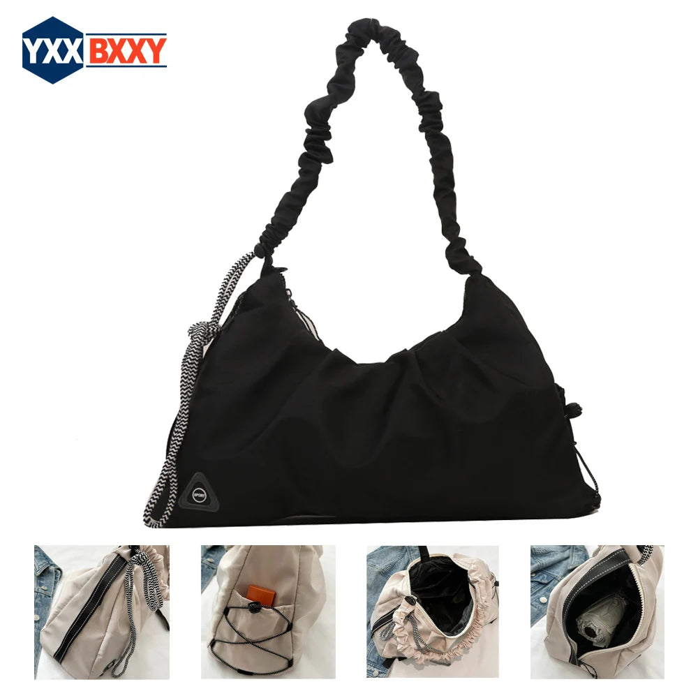 1PCS Gym Bag For Women, Yoga Mat Bag with Shoes Compartment, Wet Pocket and Water Bottle Pocket